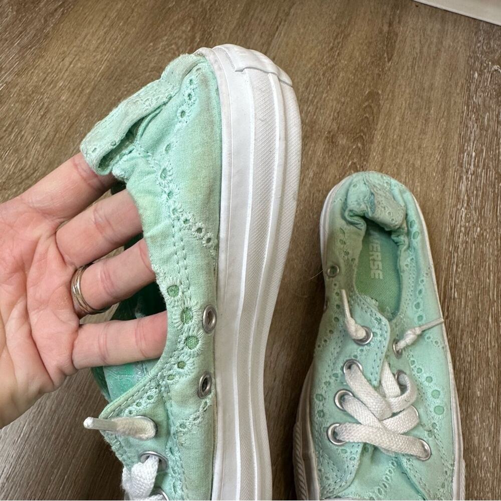 Converse Shoreline Crochet Low Top Slip On Sneakers 7 - Picture 3 of 6